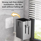 Kitchen Chopsticks Holder & Hanging Utensil Drying Rack – No Drilling Wall Mounted Cutlery Organizer