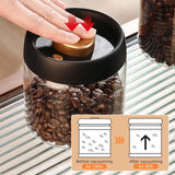 Vacuum Sealed Glass Jar – Airtight Coffee, Tea & Food Storage