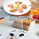 Clear Airtight Bread Loaf Container – Sandwich & Homemade Bread Holder with Lid