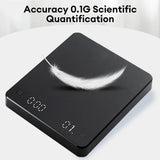 Digital Coffee Scale with Timer – High-Precision Espresso Scale 0.1g USB Rechargeable (3kg Max)