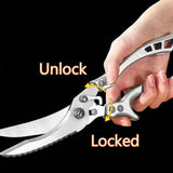 Multipurpose Heavy-Duty Kitchen Scissors, Ultra Sharp Poultry & Bone Shears