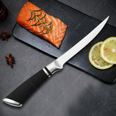 Japanese Chef Sashimi Knife – Stainless Steel Salmon Cleaver & Butcher Boning Knife