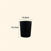 Plastic Round Trash Can – Simple Wastebasket for Bathroom, Kitchen, Bedroom & Office