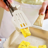 9-Inch Silicone Food Tongs – Stainless Steel Non-Stick Kitchen & BBQ Clips