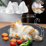 Cute Cat-Shaped Rice & Sushi Mold – DIY Kitchen Tool for Kids