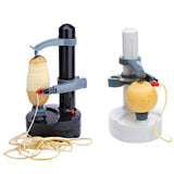 Multifunction Electric Automatic Vegetable & Fruit Peeler – Stainless Steel Apple, Potato, and Fruit Cutter