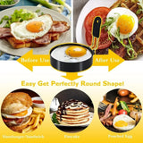 Anti-Scald Egg & Pancake Ring β Professional Stainless Steel Nonstick Cooking Mold for Eggs, Pancakes & Breakfast Sandwiches