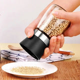 Spice Bottle Salt and Pepper Mill β Manual Refillable Adjustable Kitchen Grinder
