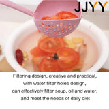 JJYY 2-in-1 Kitchen Spoon – Long Handle Colander & Soup Strainer Spoon