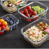 Glass Lunch Box with Lid β Sealed Fresh-Keeping Bento Container for Students, Picnic, and Microwave Use