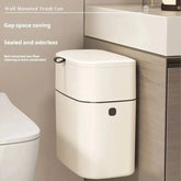 Wall Mounted Trash Can 9L – Slim Rectangular Narrow Design with Lid