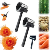 Vegetable & Fruit Curler – Stainless Steel Spiral & Creative Peeler