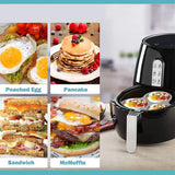 Silicone Egg Mold Air Fryer Pan – Reusable 3-Cavity Muffin & Baking Mold