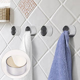 Kitchen Towel Holder with Strong Suction Cup β Waterproof Multi-Use Wall Hook Organizer