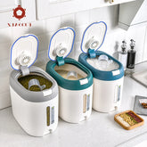 XIAOGUI 5KG / 10KG Rice Dispenser – Kitchen Organizer & Food Storage Container (Japan Style)