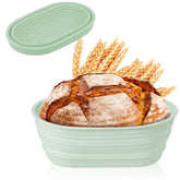 Foldable Silicone Sourdough Proofing Basket – Non-Stick Collapsible Baking Bowl Kit