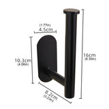 Stainless Steel Paper Towel Holder – No-Drill Wall Mount Tissue Dispenser