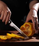 Damascus Boning Chef Knife β 10Cr15MoV Steel Kitchen Knife with Solid Wood Handle