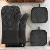 Microwave Cotton Baking Gloves – Anti-Scalding Heat Resistant Non-Slip Oven Mitts