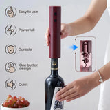 Automatic Electric Wine Bottle Opener – USB Rechargeable One-Click Corkscrew