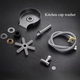 Kitchen Automatic Rotary Cup Washer – 304 Stainless Steel Vegetable & Cup Cleaner