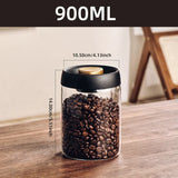 Vacuum Sealed Glass Jar – Airtight Coffee, Tea & Food Storage