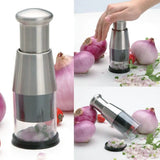 Stainless Steel Garlic Chopper β Manual Press Garlic Crusher & Vegetable Slicer