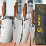 Professional Japanese Chef Knife Set – Stainless Steel Kitchen Knives for Meat, Fish & Vegetables