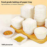 Square Cupcake Liners – 500/1000 Pcs Greaseproof Paper Baking Cups