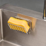 Stainless Steel Sponge Holder for Kitchen Sink β Suction Cup Wall-Mounted Caddy