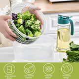 Manual Salad Spinner – 4 Quart Lettuce & Vegetable Washer Dryer