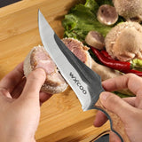 WXCOO Hand-Forged Kitchen Cleaver – Multifunctional Boning, BBQ & Fruit Slicing Knife with Sheath
