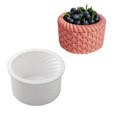 4 Inch Bamboo Woven Design Silicone Cake Mould – French Mousse Dessert Baking Mold