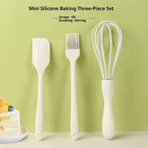 Silicone Baking Set – Cake Cream Spatula, Scraper, Egg Whisk & Oil Brush for Kitchen