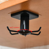 360° Rotatable Kitchen & Bathroom Hook Organizer – Nail-Free Wall and Cabinet Hanger