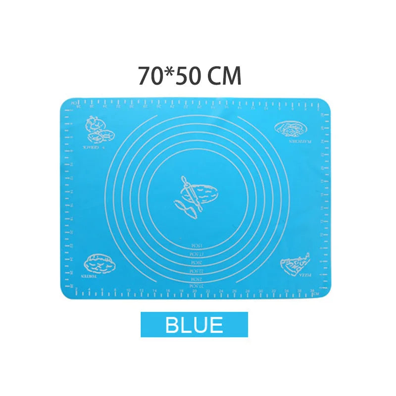 Extra Large Silicone Baking Mat (70×50 cm) – Non-Stick Kneading & Pastry Mat