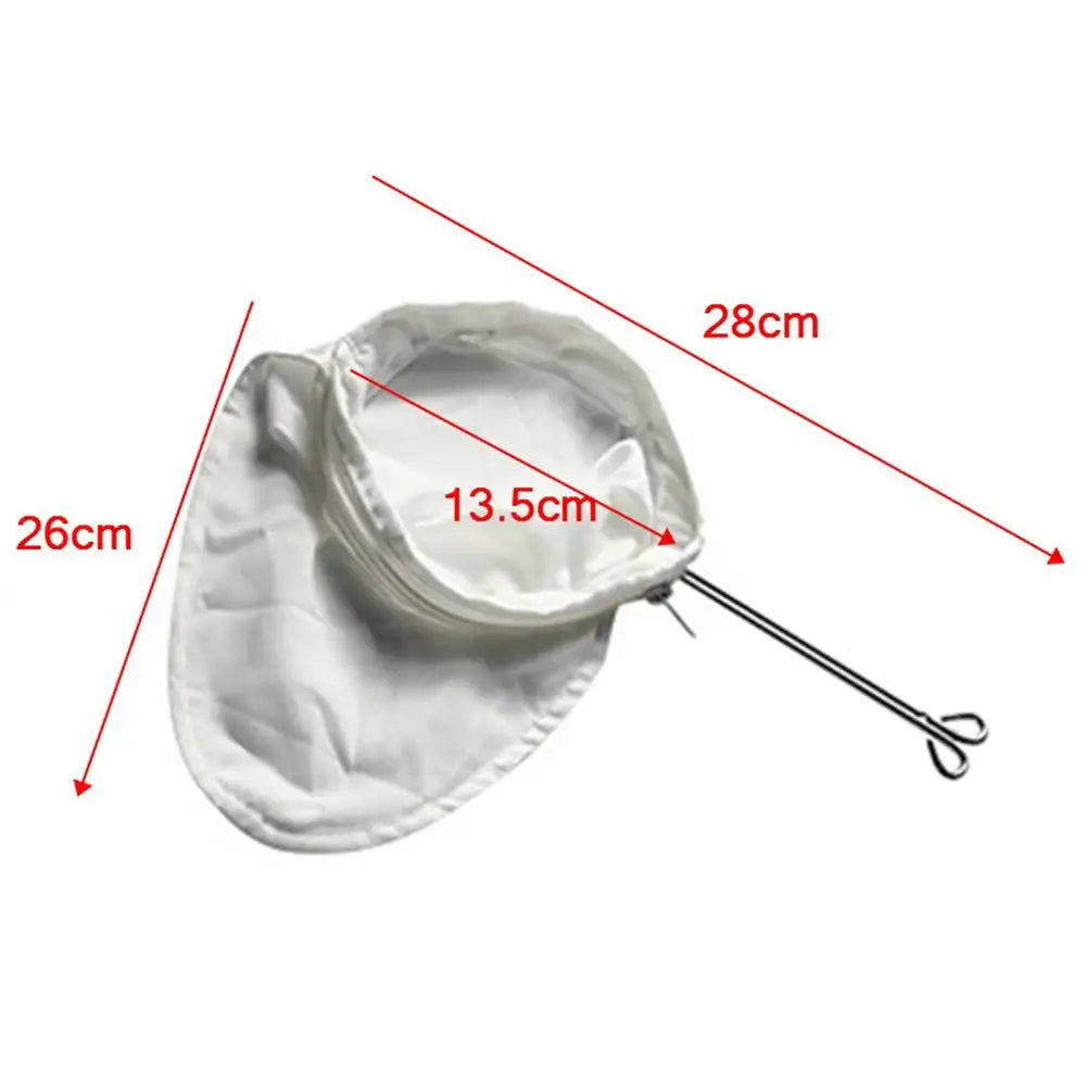 Reusable Fabric Mesh Filter Bag – Nut Milk, Coffee & Tea Strainer with Handle