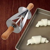 Croissant Dough Pastry Rolling Cutter – Stainless Steel Baking Tool