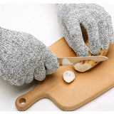 Level 5 Cut-Resistant Safety Gloves Wire Metal Protection for Kitchen & Outdoor Work