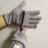 Level 5 Cut-Resistant Safety Gloves Wire Metal Protection for Kitchen & Outdoor Work