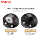 NAIERDI Magnetic Door Stopper – Nail-Free Stainless Steel Door Stop for Home & Kitchen