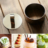Aomily DIY Fondant & Mousse Cake Mold – Stainless Steel Round Cutter & Slicer