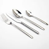 Premium 24-Piece Stainless Steel Flatware Set |Knives ,Forks & Spoons | Eco-Friendly, Dishwasher Safe
