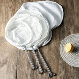 Reusable Fabric Mesh Filter Bag – Nut Milk, Coffee & Tea Strainer with Handle