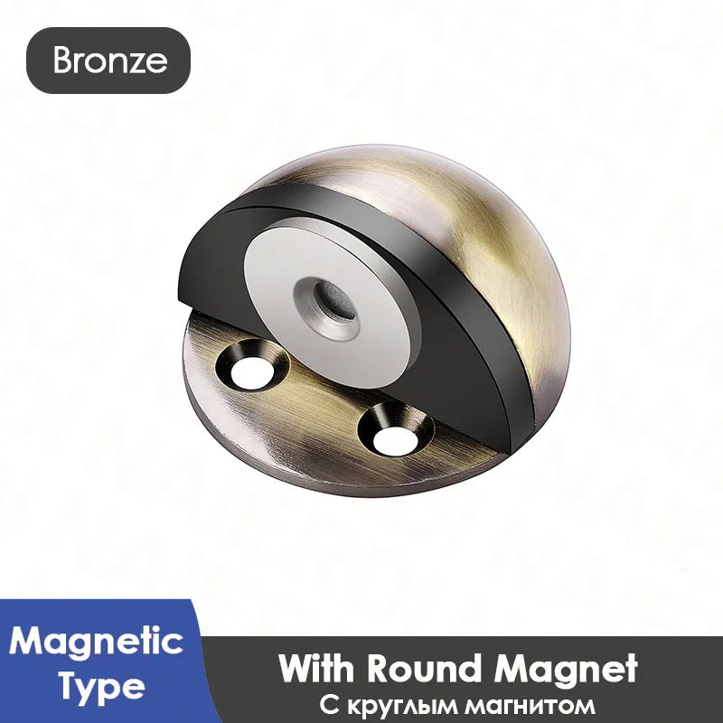 NAIERDI Magnetic Door Stopper – Nail-Free Stainless Steel Door Stop for Home & Kitchen