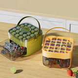Compact Double Layer Ice Cube Tray – Pull-Out Ice Drawer with Lid