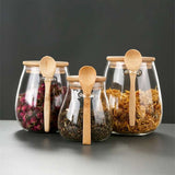 Airtight Glass Food Storage Jar – Kitchen Canister for Coffee, Tea, Sugar & Spices