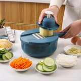 9-in-1 Vegetable Cutter – Multi-Functional Manual Slicer, Shredder & Grater Set