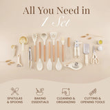 35-Piece Silicone Kitchen Utensil Set – Non-Stick Cooking Tools Kit