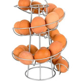 Multifunctional Spiral Egg Holder – Space-Saving Iron Storage Rack
